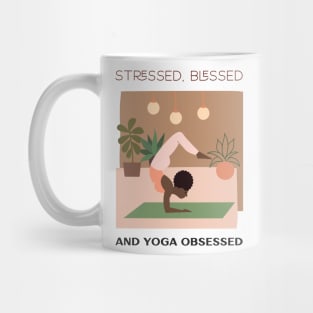 Stressed, Blessed and yoga obsessed Mug